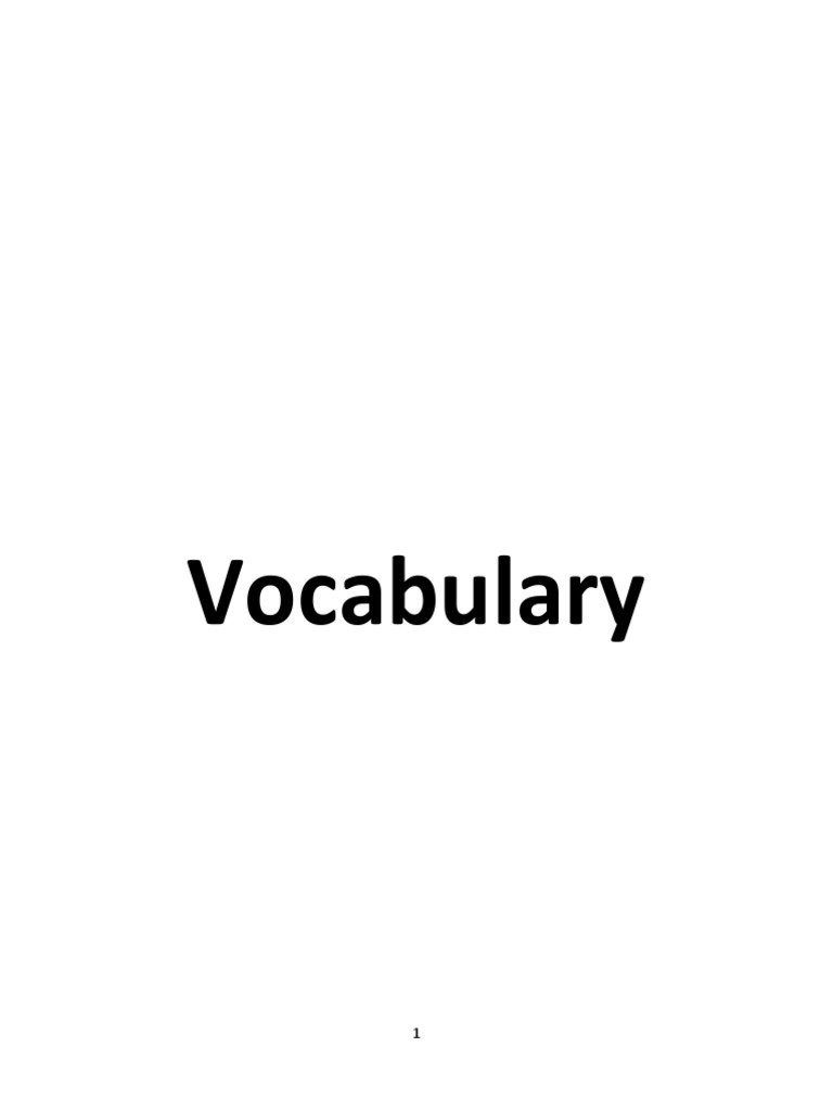 Vocabulary British Council PDF Drink Meal