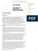 1 Corintios 11 - 2-16 - Normas Culturales y Roles en El Matrimonio