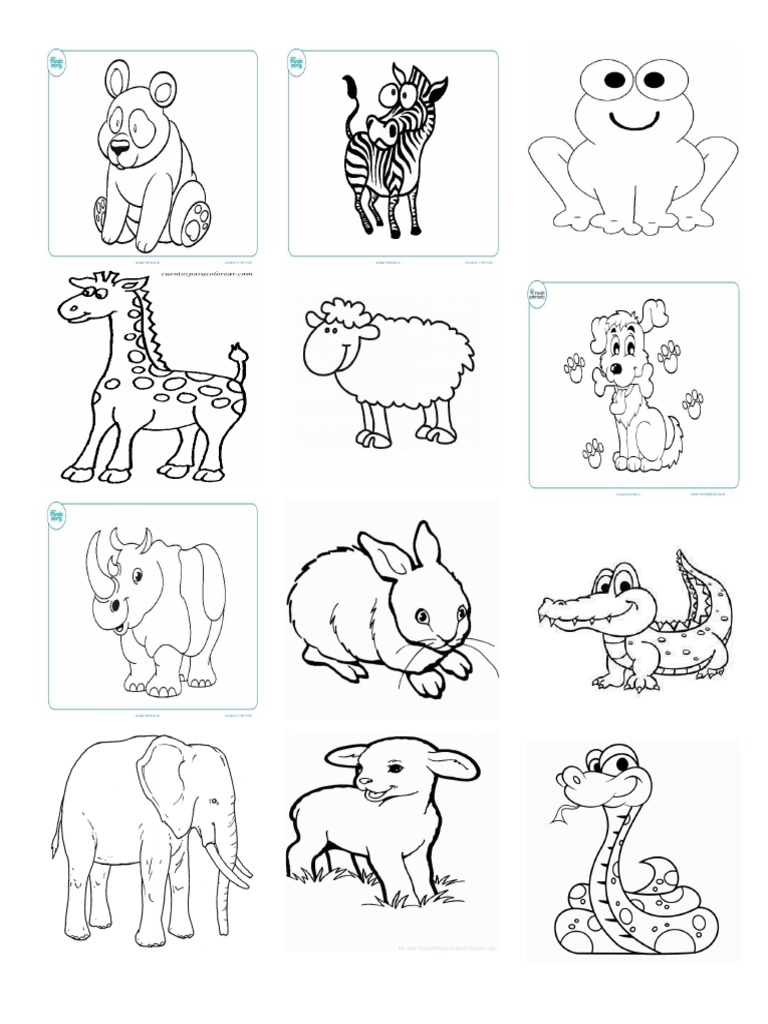 Animales para Colorear | PDF