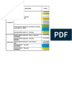 Registro de fechas de fundición de elementos en concreto de parqueaderos y laboratorios