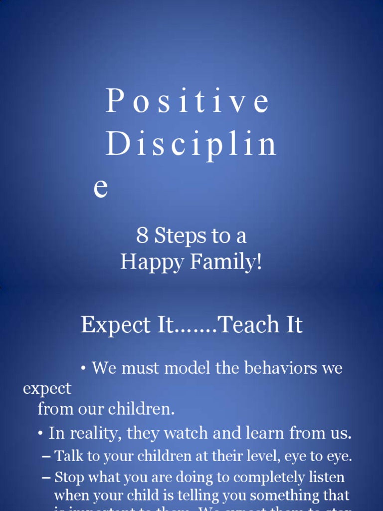 Discipline Strategies for Happy Families | PDF | Learning | Behavioural ...
