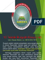 10 Teknik Ruqyah Rasulullah