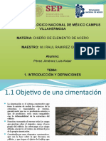 Tema 1. Cimentaciones Luis Aldair Pérez Jiménez