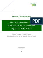 Propuesta 2020 - Camino a una educacion de calidad con-equidad