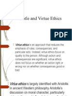 Aristotle and Virtue Ethics