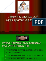 How To Make Application Lettter