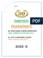 Simposio Pedagógico Isppege 30 Años