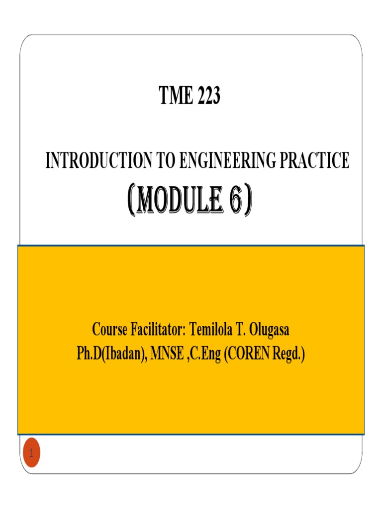 TME 223 - Module 6 - 2020 - 2021 | PDF | Energy Development | Fossil Fuels
