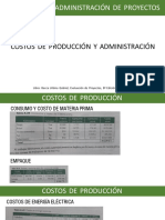 Tablas de Costos