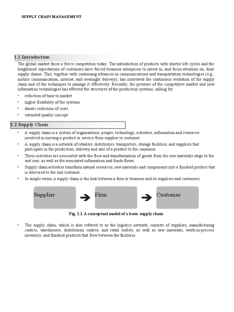 Understanding Supply Chain Management | PDF | Supply Chain | Supply ...