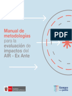 Manual de Metodologías para La Evaluación de Impactos Del AIR Ex-Ante