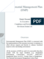 Presentation of Environmental Management Plan (EMP)