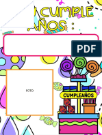 Cartel Cumpleaños