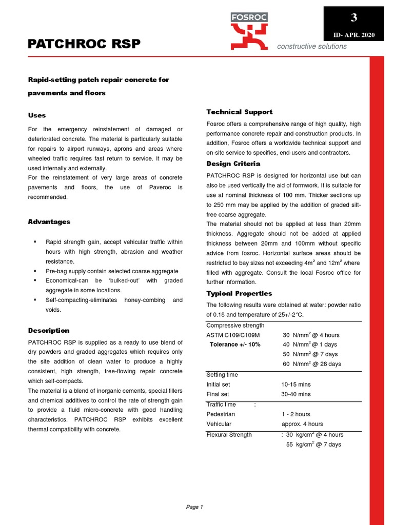Patchroc RSP | PDF