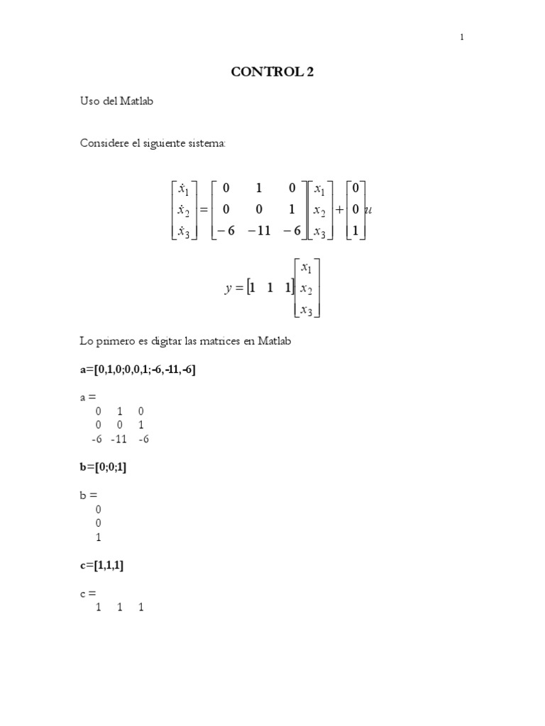Eigenvectors Matlab