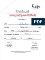 Participation Certificate-Abhay Singh Yadav