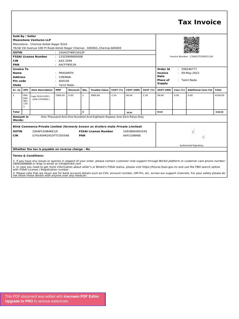 ForwardInvoice ORD177355994 | PDF | Invoice | Payments