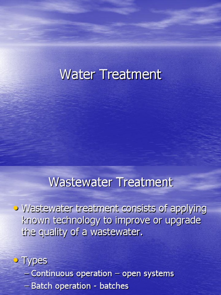 Wastewater Treatment Methods Overview | PDF | Sewage Treatment | Water ...