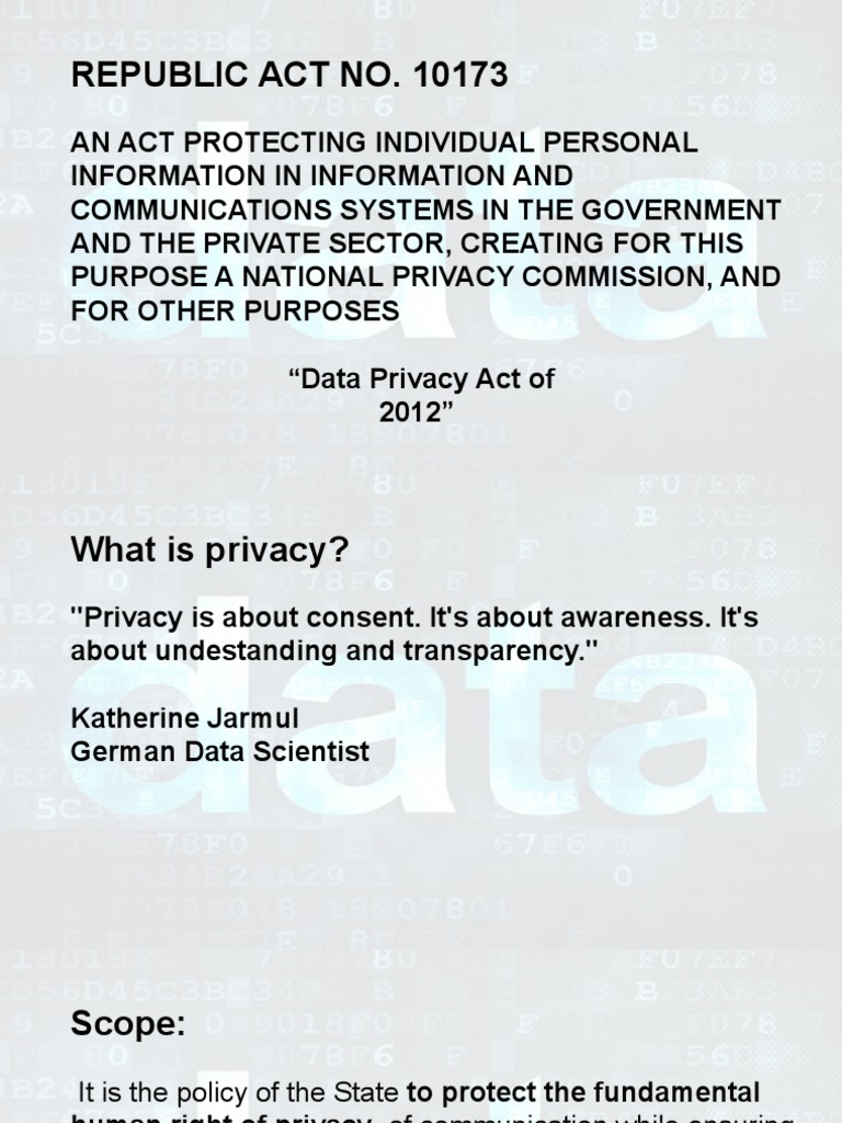 Under The Data Privacy Act Of 2012 When Is The Processing Of Personal Information Generally Allowed