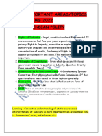 Most Imortant Topics of Polity For Upsc Prelims 2022