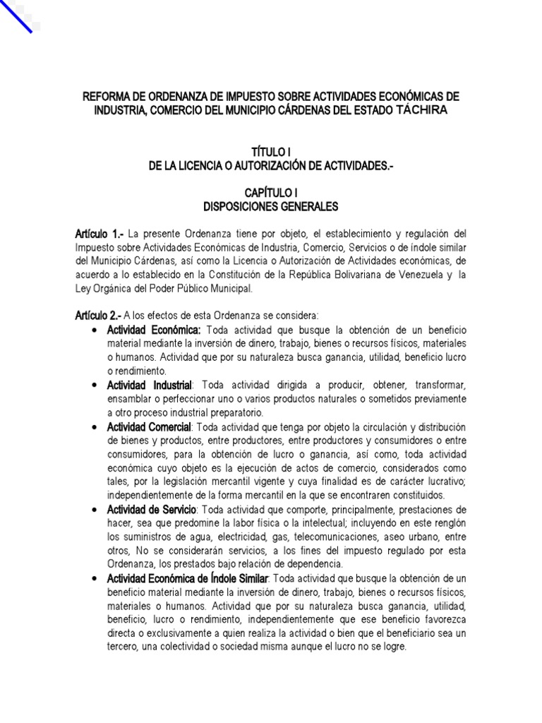 Actividades Económicas en Cárdenas | PDF | Impuestos | Contabilidad