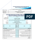 PMB Quality Control Plan Checklist