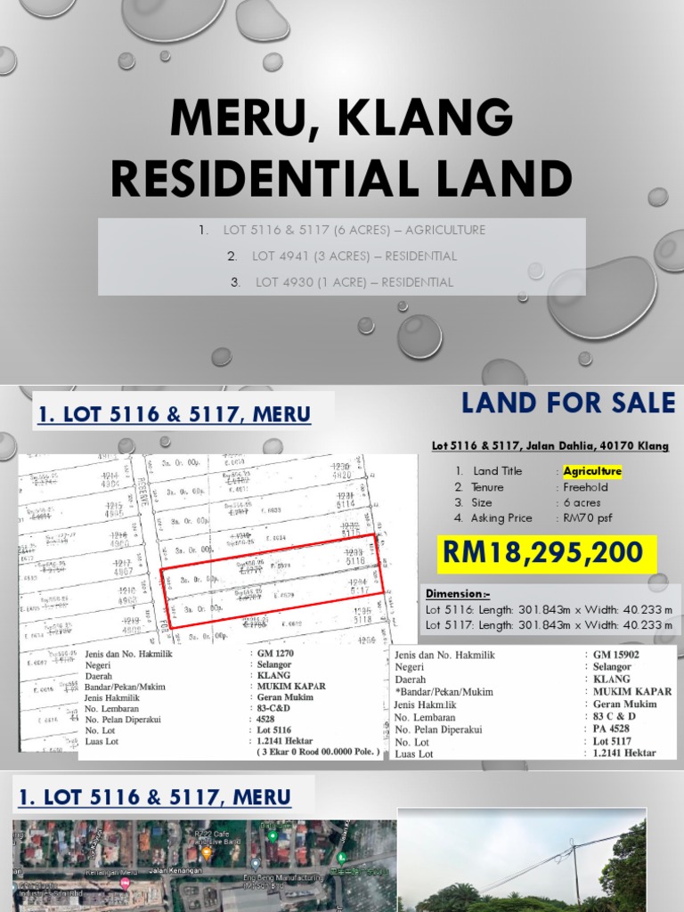 Land For Sale and Rent | PDF
