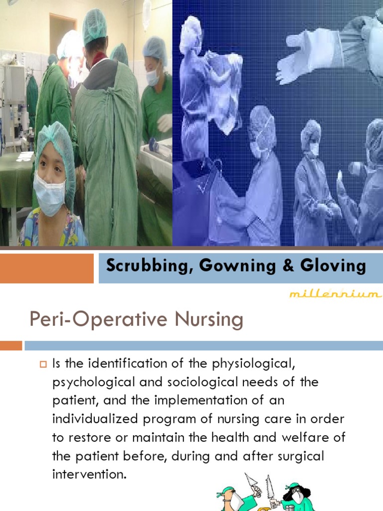 Final Scrubbing Gowning and Gloving PDF Surgery Anesthesia