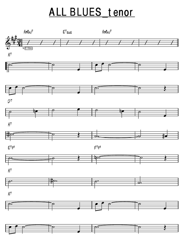 All Blues_tenor_sax PDF
