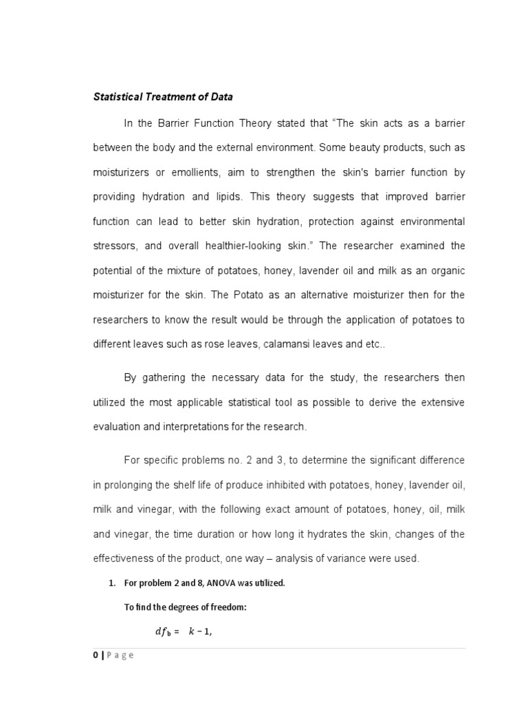 STATISTICAL TREATMENT IN RESEARCH SAMPLE visual data 3