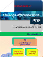 Behavioral Foundations