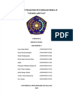 PDF Laporan Praktikum Farmasi Fisika Uji Kelarutan Compress