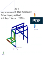 Frame SCHED 40 natural frequency