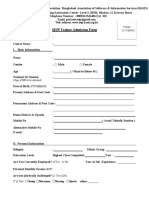 SEIP Trainee Admission Form 