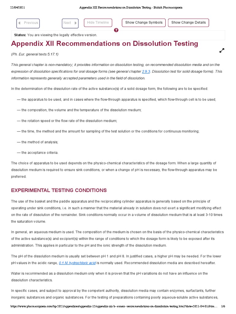 appendix-xii-recommendations-on-dissolution-testing-british