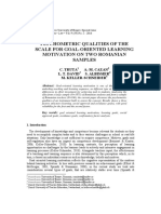 Psychometric Qualities of Goal Motivation Scale