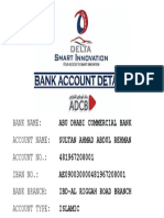 Abu Dhabi Commercial Bank Account Details for Sultan Ahmad Abdul Rehman