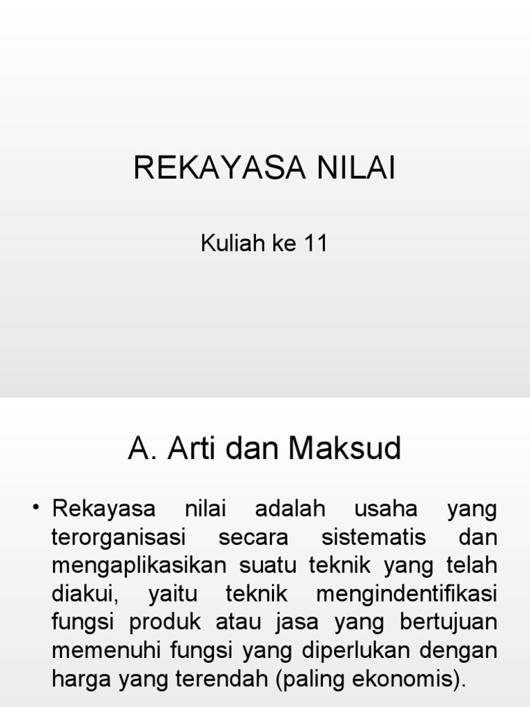 Value engineering pdf