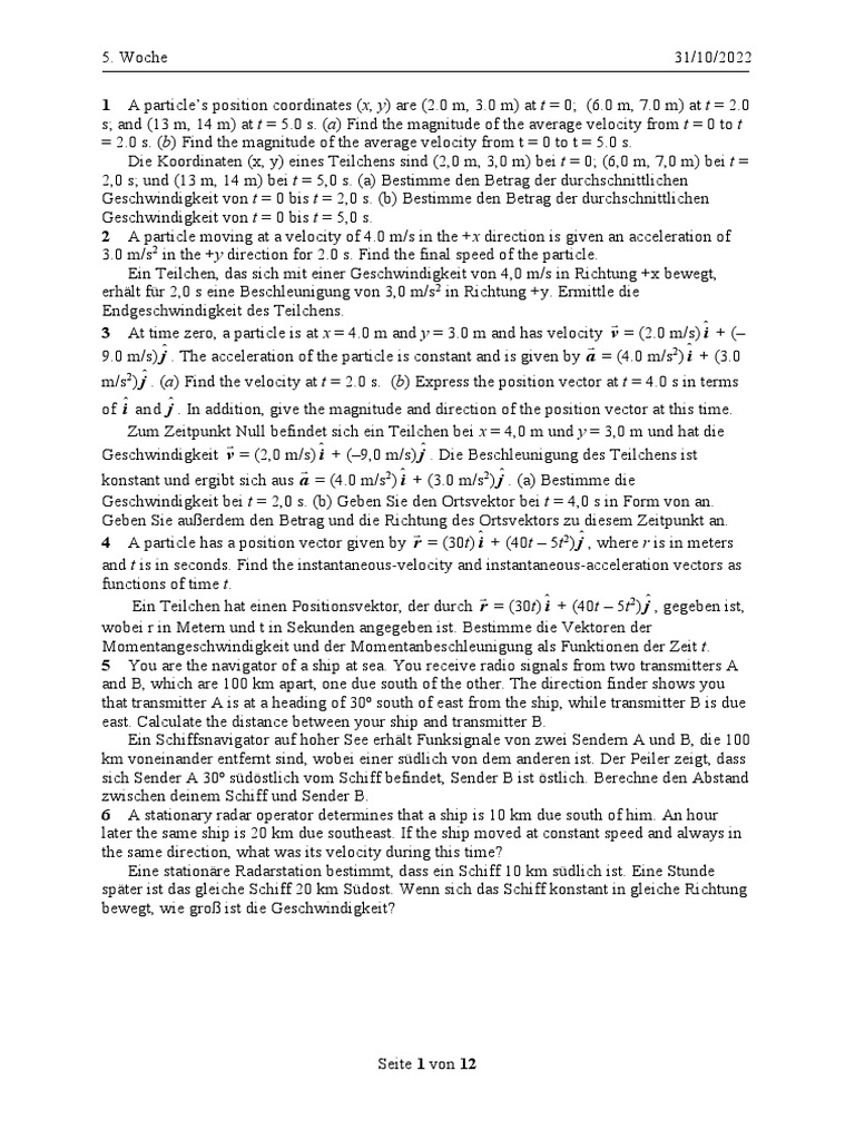 Physics questions pdf
