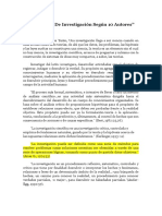 Definición de Investigación Según 10 Autores