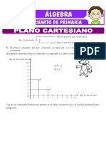 Ejercicios de Plano Cartesiano para Cuarto de Primaria