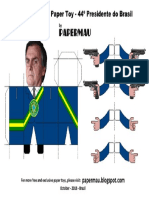 Bolsonaro - Paper.toy - By.papermau - Version 02