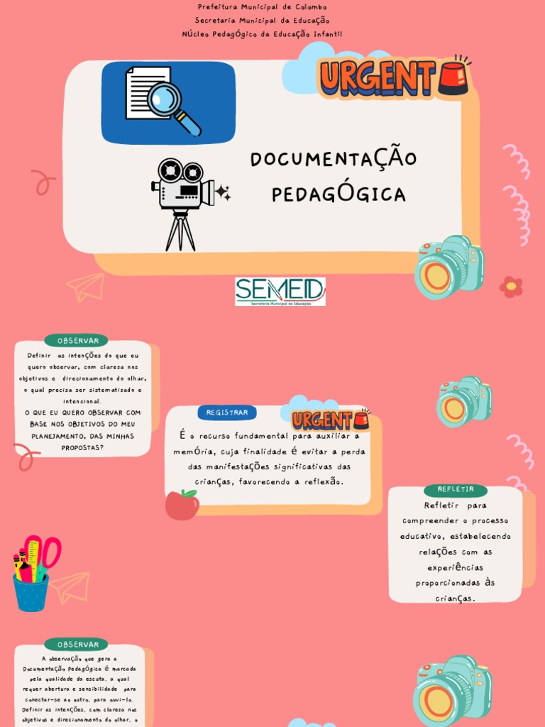 ROTEIRO DOCUMENTAÇÃO PEDAGÓGICA EDUCAÇÃO Infantil | PDF | Pedagogia ...