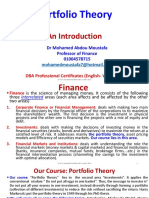 00 An Introduction To Investment DBA Portfolio Theory Winter23