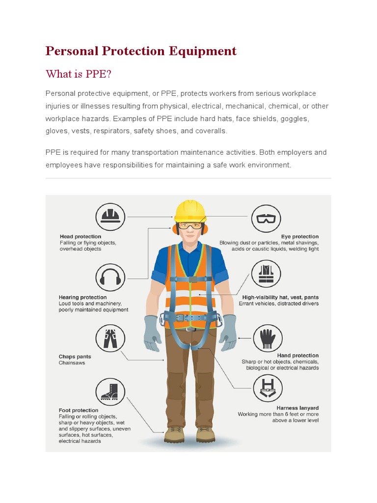 PPE Requirements for Transportation Safety | PDF