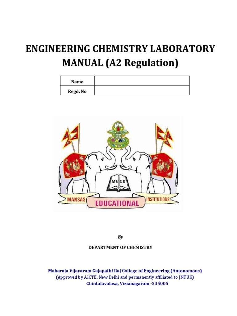 2020 21 Ec Lab Manual Student Version PDF Titration Chemistry