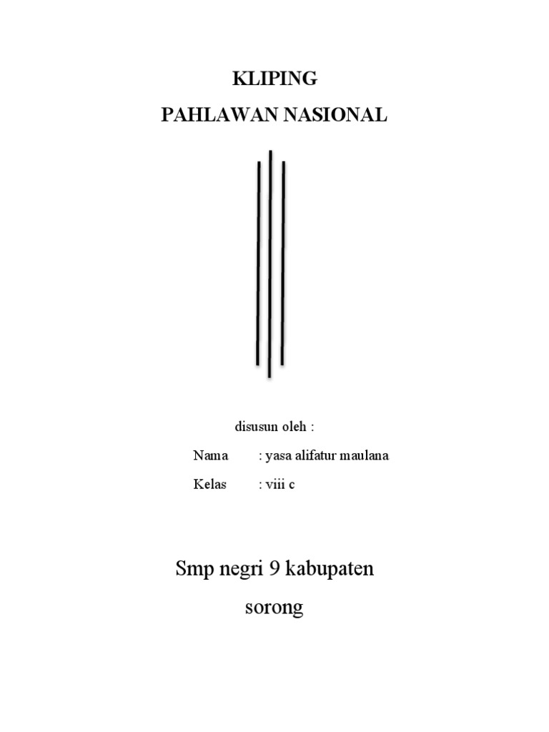 Kliping Pahlawan Nasional | PDF