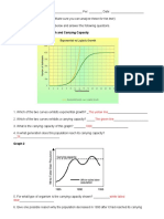 Population Ecology Graph Worksheet - 1