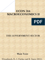 ECON 314 - Government Sector - Lecture 1 of 2