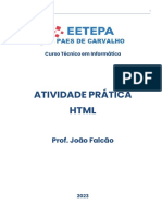 WEB - Atividade Prática HTML